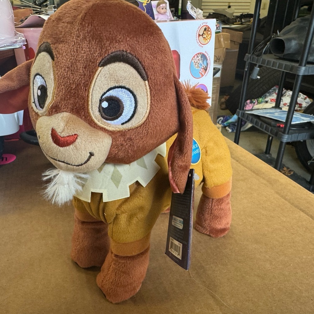 Disney Brown and Tan Stuffed Chipmunk Toy